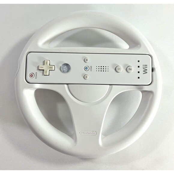 OEM Wii Mario Kart Racing Steering Wheel Wii Remote Tested - Picture 2 of 13
